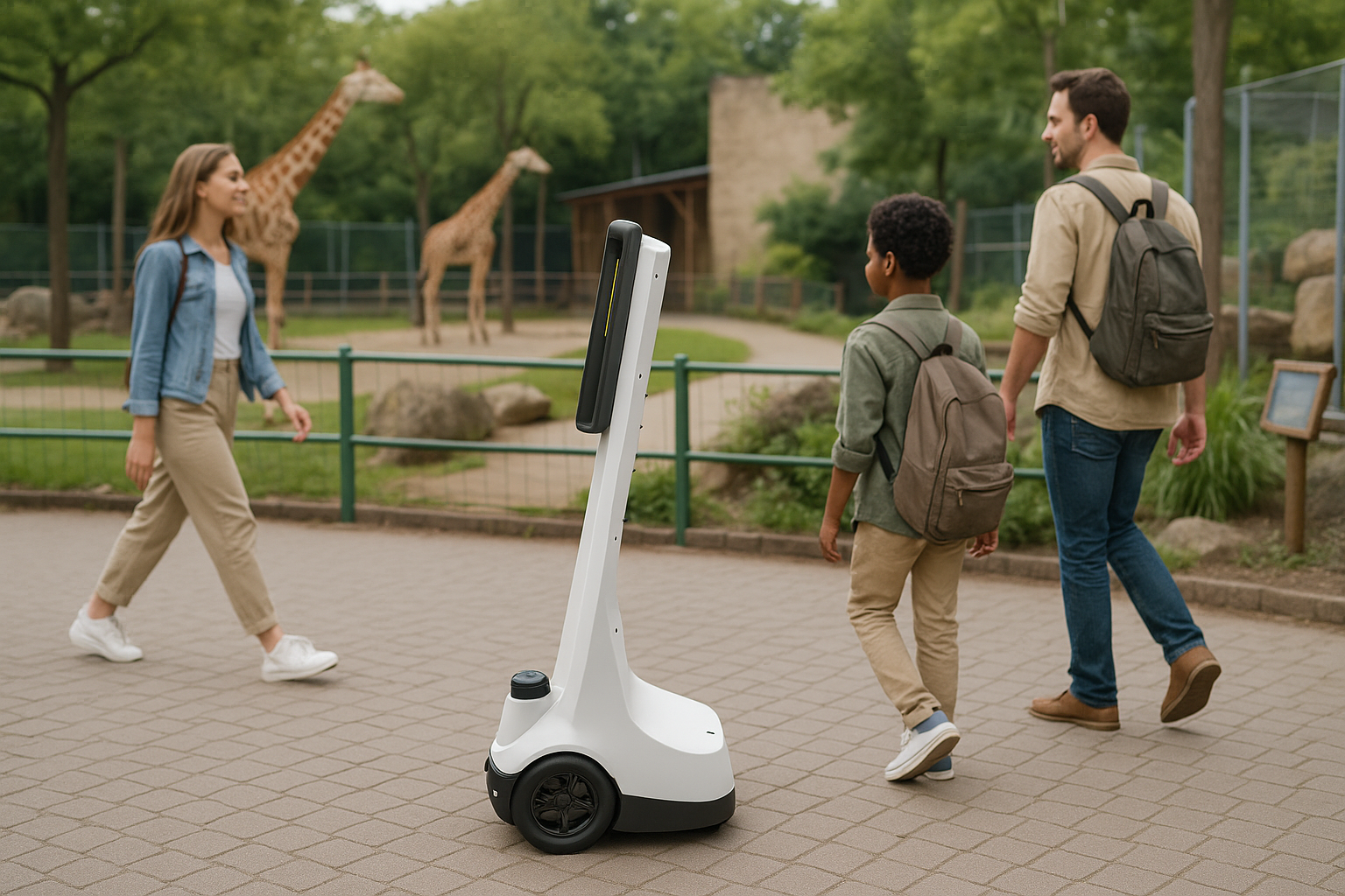 Telepresence tour with a child at the aquarium