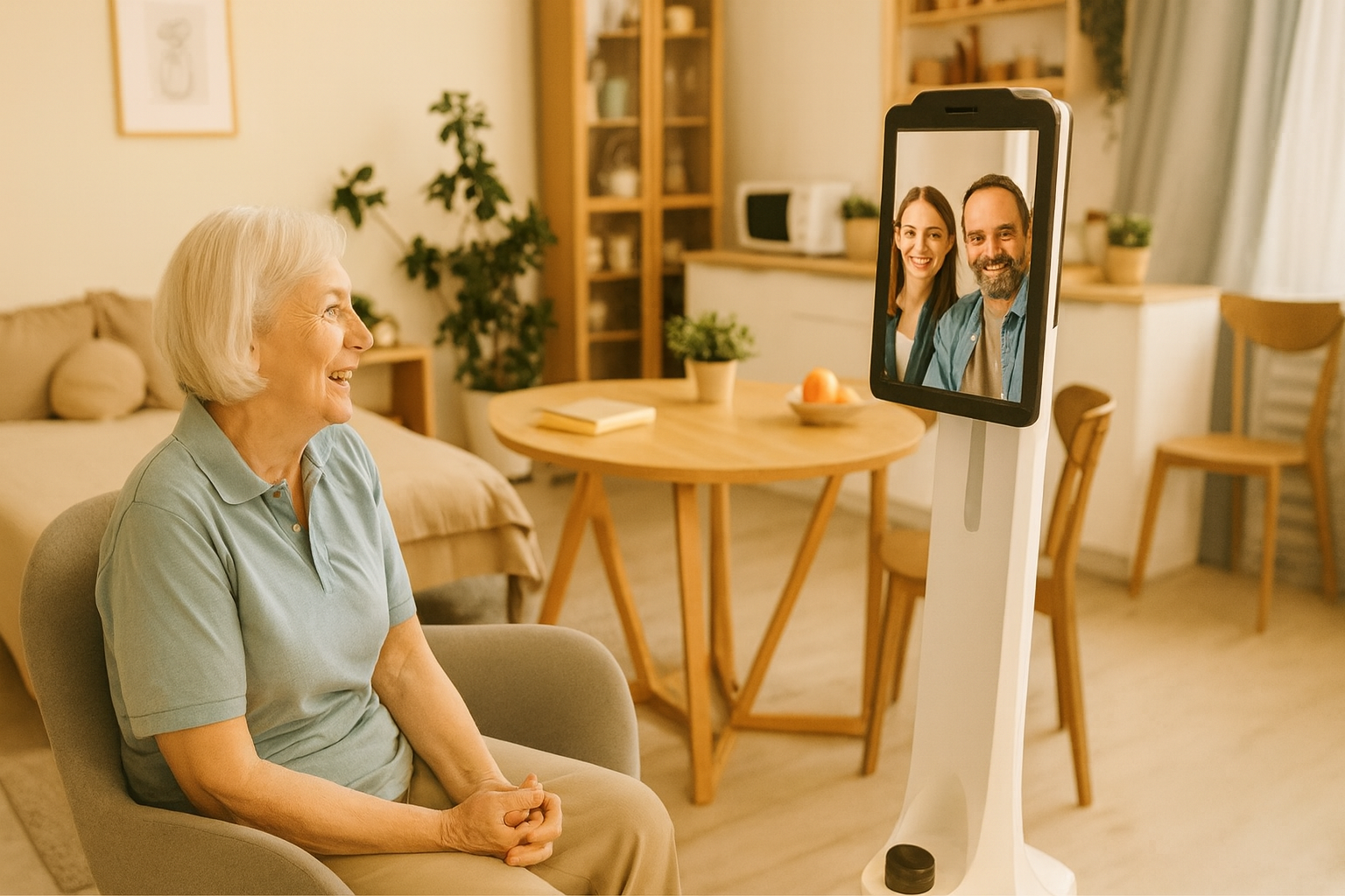Tele-visit with family