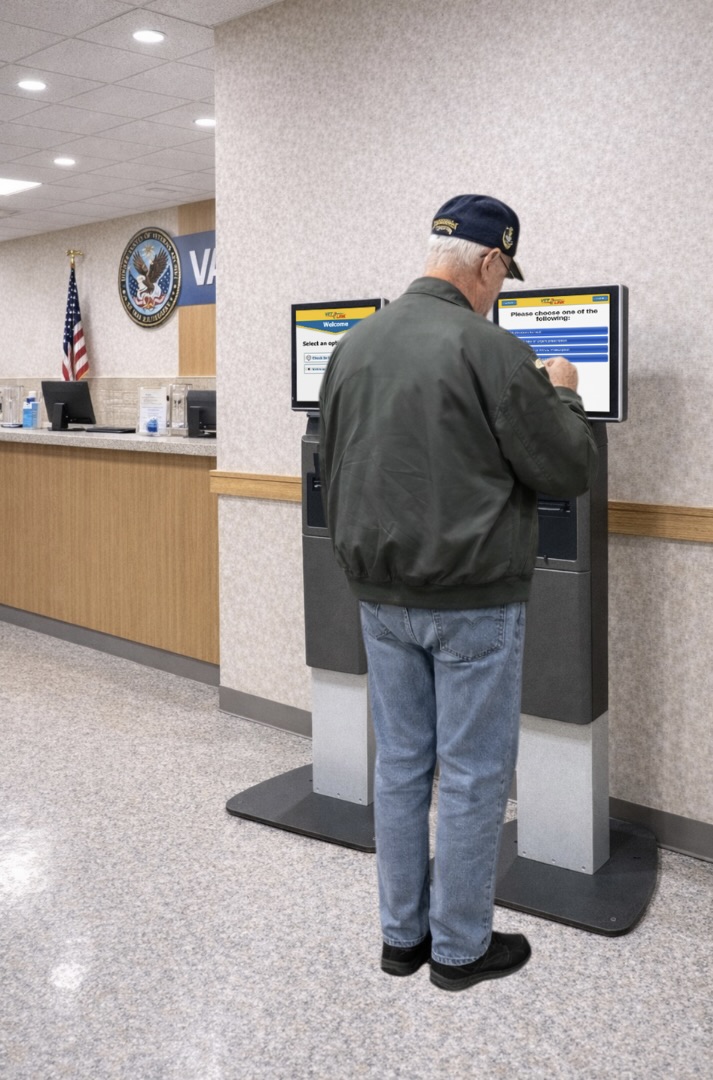 A Veteran checking in at VetLink